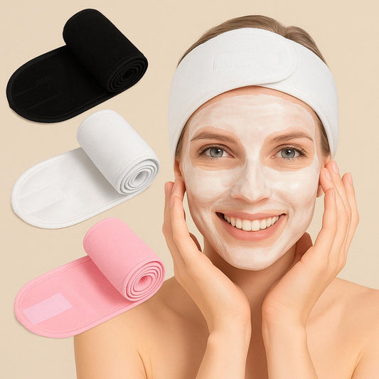 Adjustable Beauty Headband – Comfort & Elegance for Your Skincare Routine